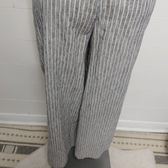 AEO striped wide leg belted jumpsuit size 0 - Picture 8 of 15